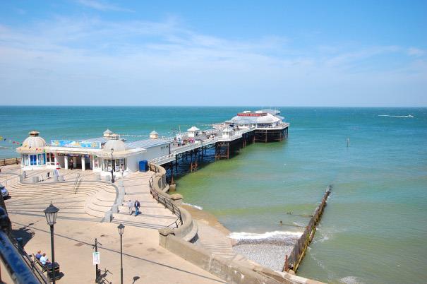 Cromer Pier on a sunny day
