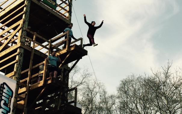 Visitors experiencing Hilltop Outdoor Airjump