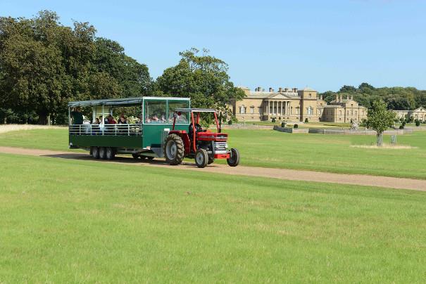 Visitors on Holkham Trailer Ride