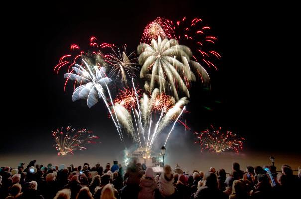 New Year's Day Fireworks at Cromer Pier