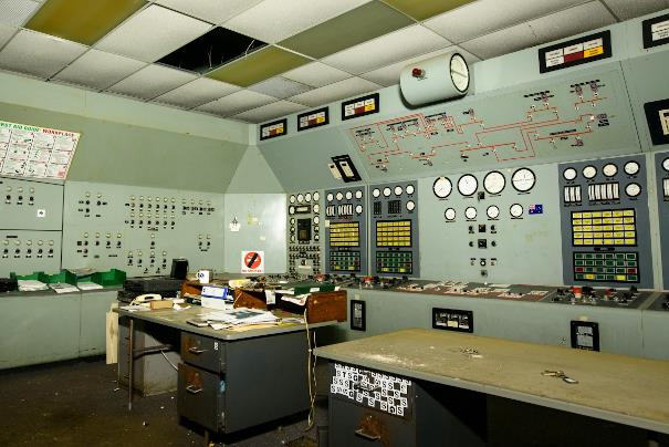 Interior of RAF Defence Radar at Neatishead Museum