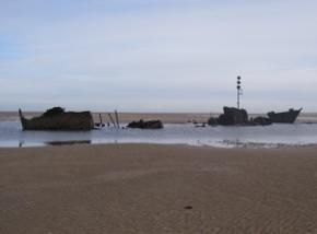 Shipwreck on Brancaster Beach