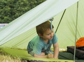 Child camping