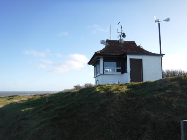 A lookout tower on the North Norfolk coast