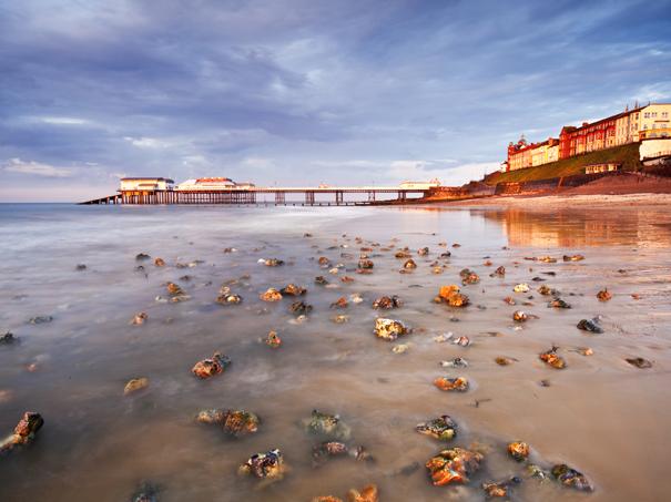 View of the pier and beach at Cromer