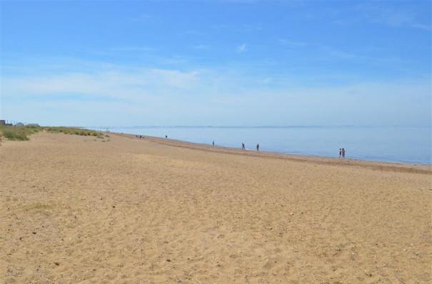 View of the beach at Heacham