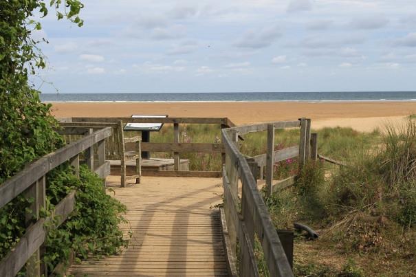 Viewing platform at Holkham Beach