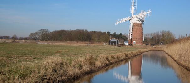 exterior view of the windpump at Horsey