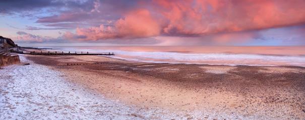 View of Mundesley Beach in the Winter