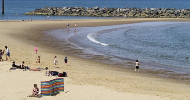 People on the beach at Sea Palling