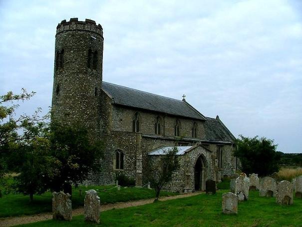 Exterior of St Mary's Church in Roughton