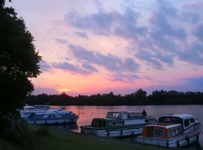 Sunset over the Broads