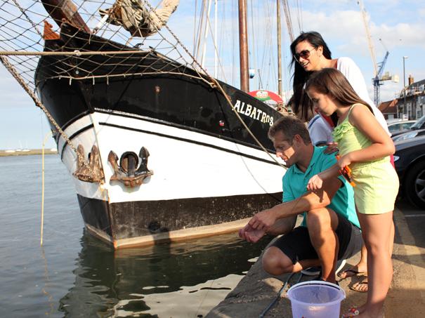 Crabbing at Wells Harbour