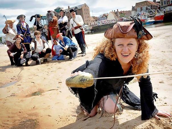 Performers at Wells Pirate Festival